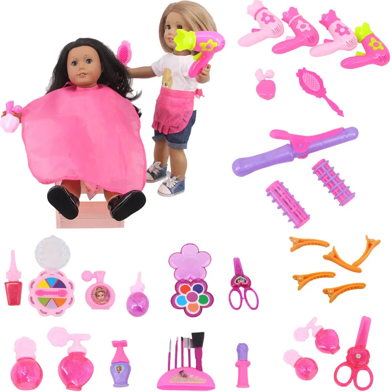 

1pcs Mini Plastic Toy For Doll's Haircut Tools For 18 Inch American Doll Girl & 43 Cm New Born Baby,Doll Accessories,Dolls Tools