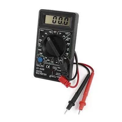 

DT-830B AC DC Voltage Current Resistance Digital LCD Multimeter w Test Leads