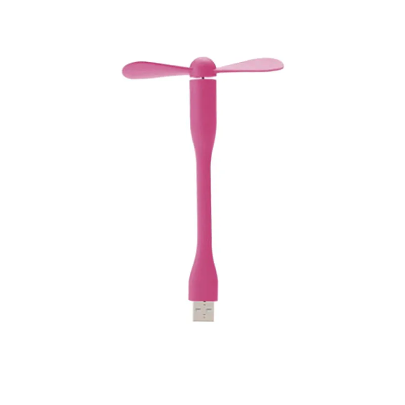 USB вентилятор милый Портативный Гибкий сгибаемый съемный USB гаджеты низкая мощность для банка питания для ПК для OTG - Цвет: Purple