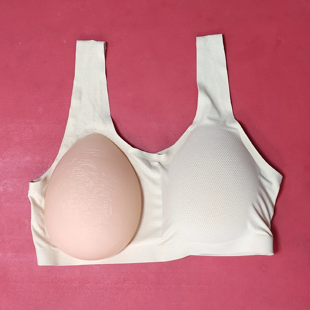 Todo o pedaço Crossdress grandes peitos de Silicone Fake Boobs Bra