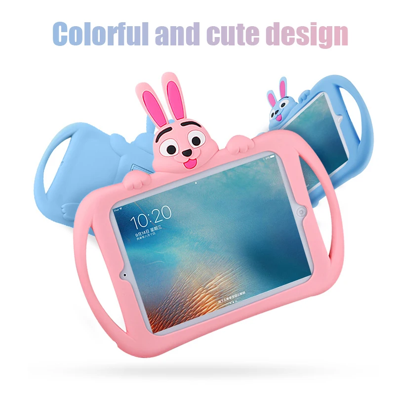 Чехол для iPad 10 2 7 го поколения детский мультяшный силиконовый чехол подставка