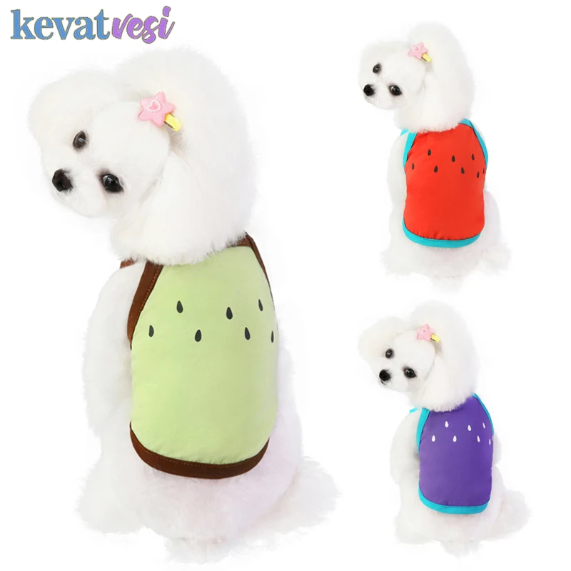 

Spring Summer Dog Dress Fruit Watermelon Dress Skirt For Dog Puppy Breathable Cute Pet Clothes Light Dog Dresses For Small Dog