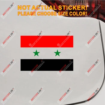 

Syrian Arab Republic Syria Flag Decal Sticker Car Vinyl no bkgrd pick size
