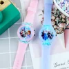 Flash Light Children Watches with Bracelet Silicone Strap Princess Elsa Frozen Sophia Girls Watch Student Clock reloj infantil 4