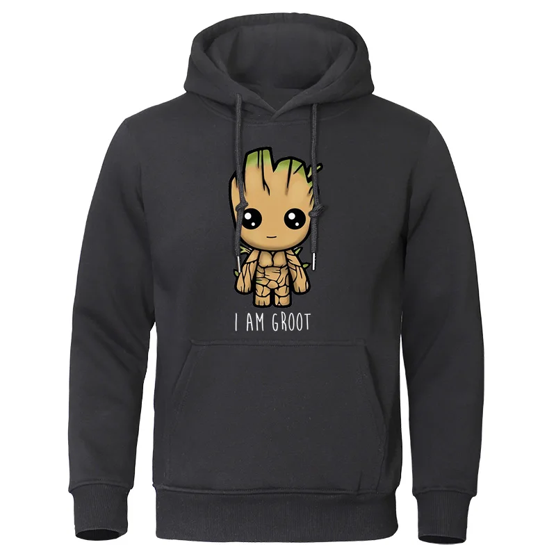  I Am groot Men's Hoodies Autumn New Sweatshirts Casual harajuku streetwear High Quality Hoodie Cute