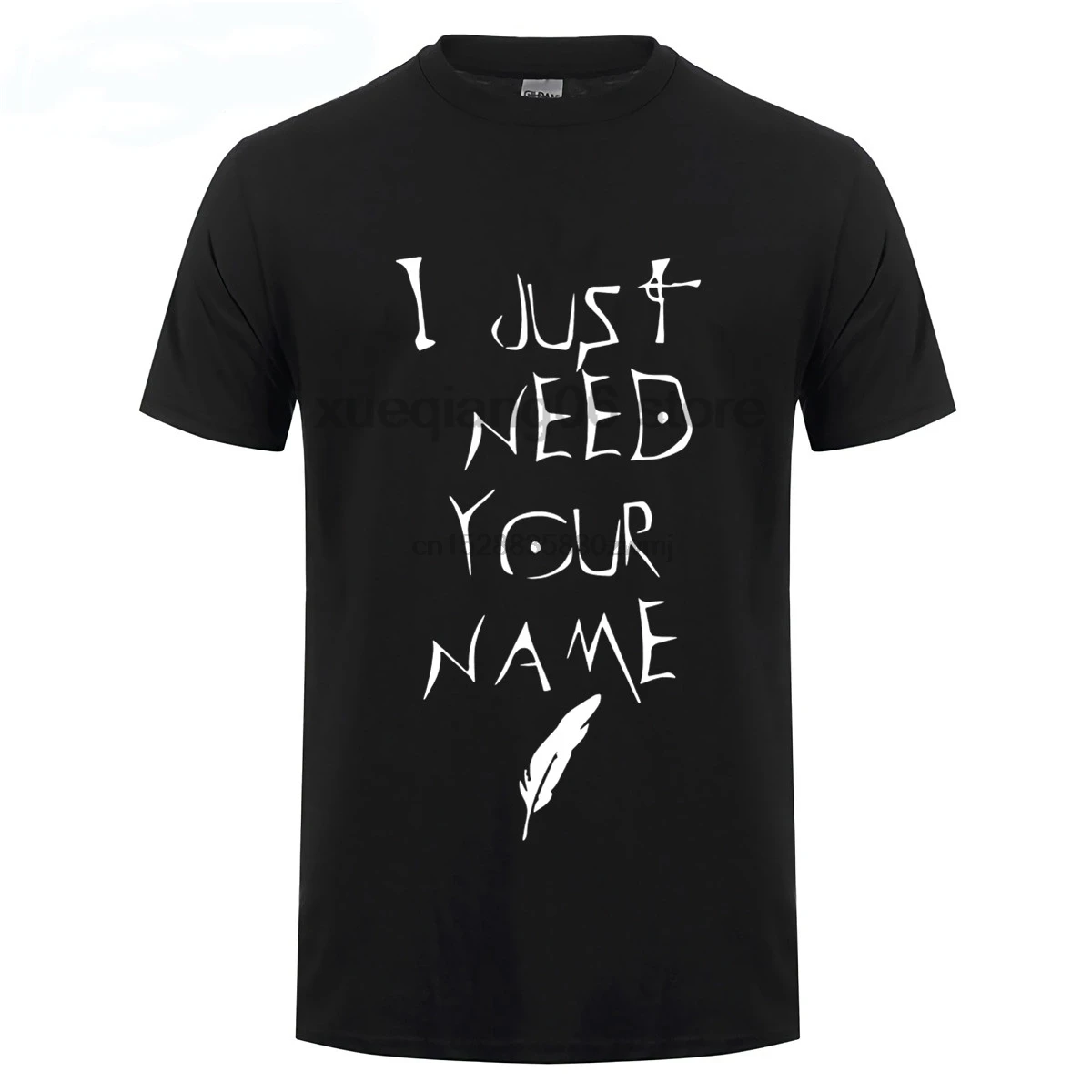 Футболка с надписью Death Note футболка для печати I Just Need Your Name Мужская дышащая в