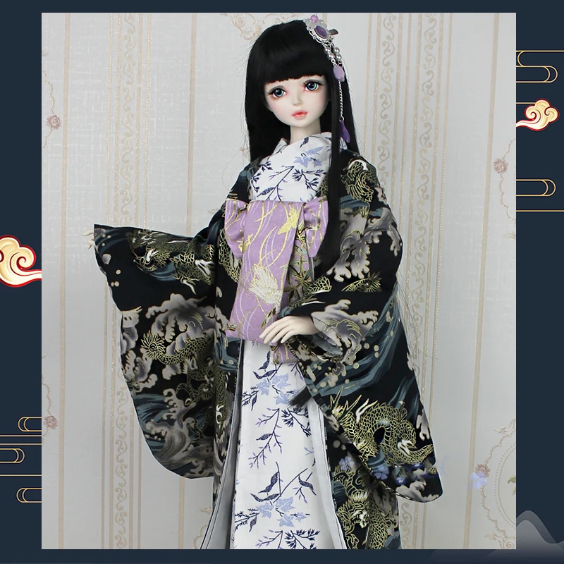 1/3 1/4 bjd SD куклы ткани кимоно для 1/3 1/4 тонкий bjd куклы кимоно ткань