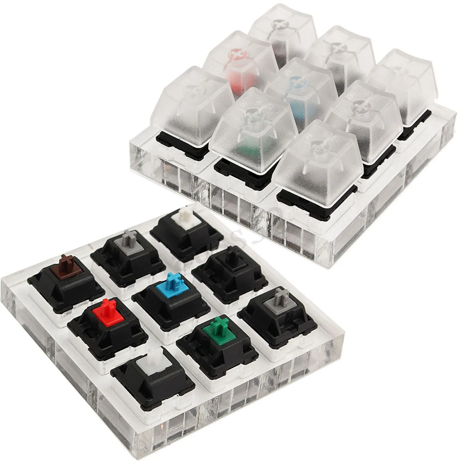 Акриловый прибор для проверки клавиатуры пластиковый Keycap Sampler для переключателей Cherry MX