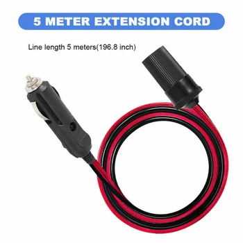

2019 12V 5M Car Cigarettes Lighter Extension Cable Adapter Socket Charger Cord Car Accessory CSL88