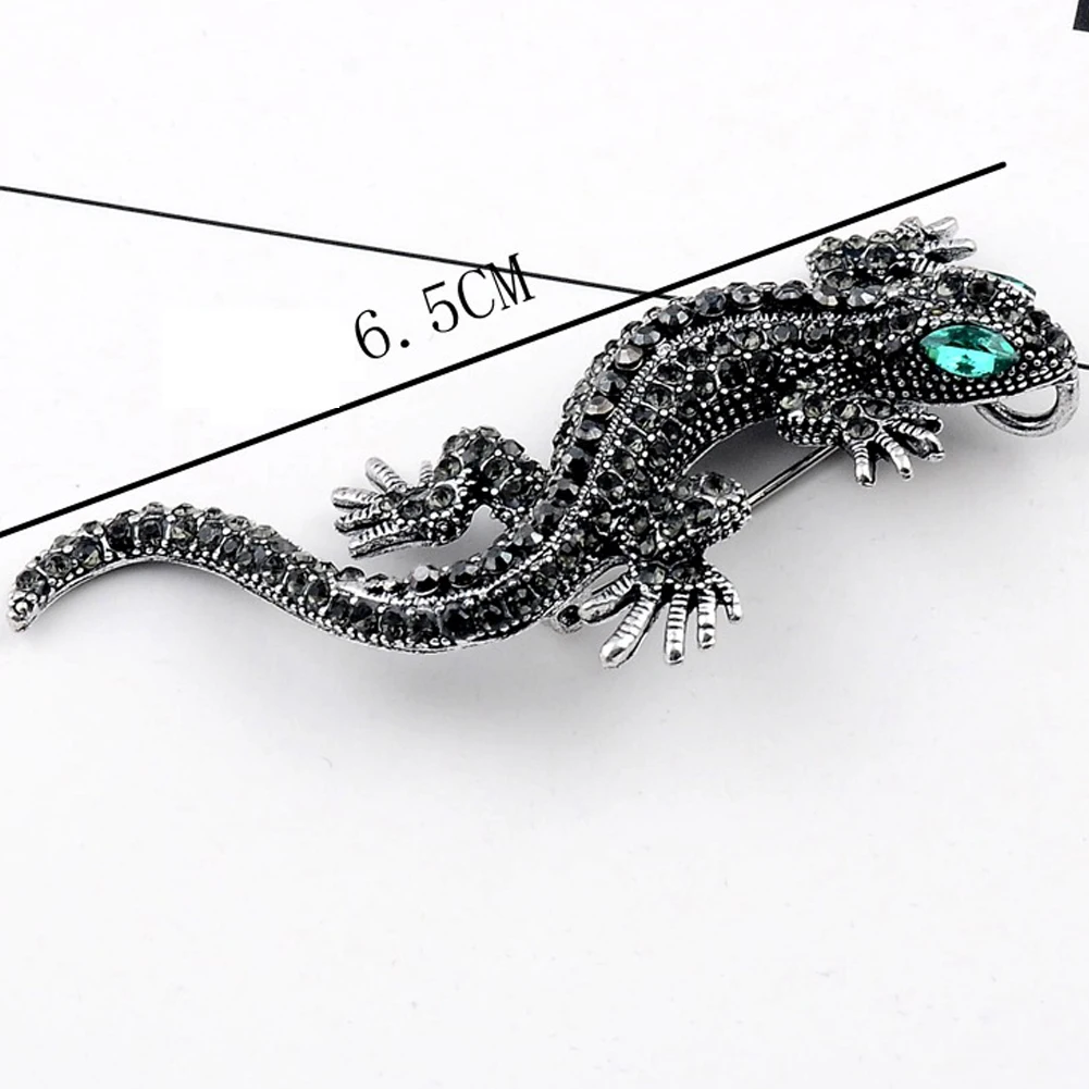 В наличии стразы броши в виде ящериц Хрустальная ящерица Винтажная Брошь булавка