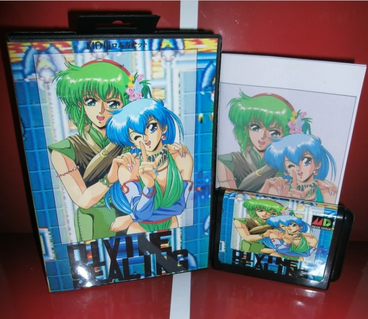 

MD games card - Divine Sealing Corps Japan Cover with Box and Manual for MD MegaDrive Genesis Video Game Console 16 bit MD card