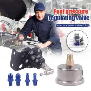 

Universal Adjustable Fuel Pressure Regulator tomei type With original gauge and instructions Fuel pressure Gauge Accessories