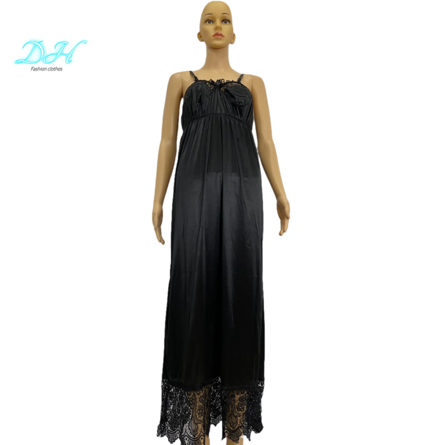 12 Pcs Sexy Silk Satin Night Lace Dress Sleeveless Nighties