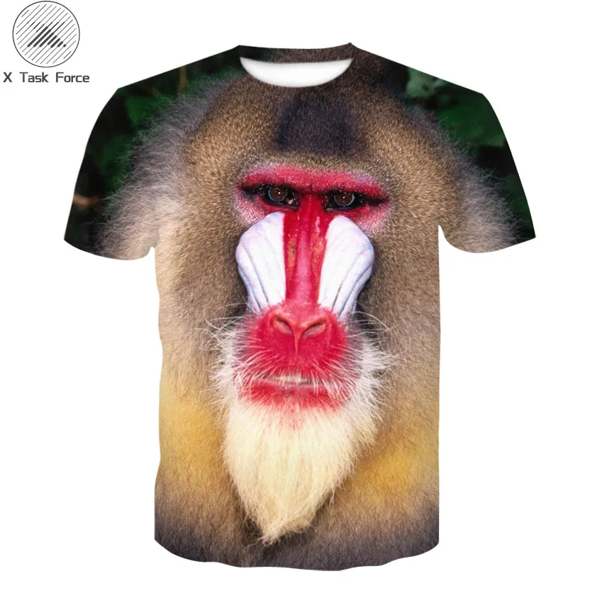 

Boy's classic summer 3DT shirt with animal monkey gorilla casual boy T-shirt