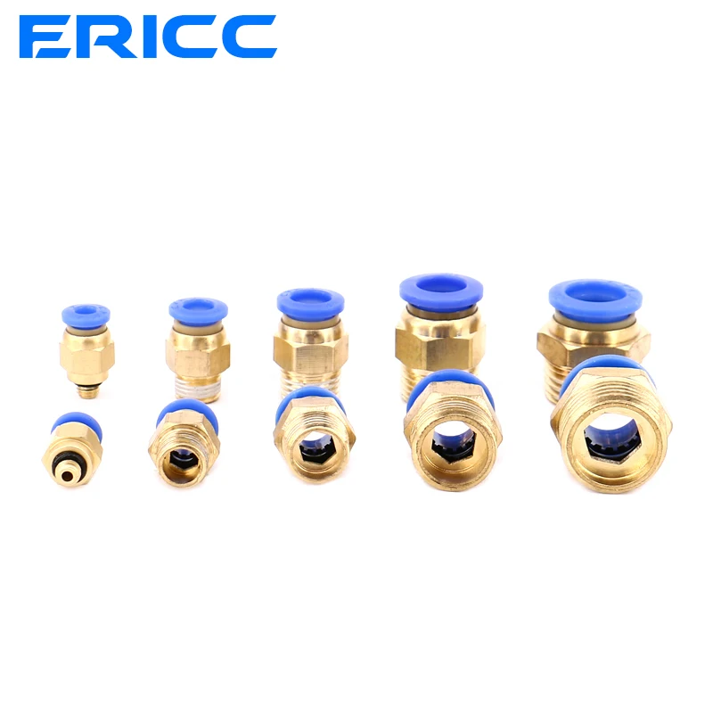 

Connector Quick Coupling Brass Air Pneumatic PC Fitting 10mm 8mm 6mm 4mm Hose Tube 1/4"BSP 1/2" 1/8" 3/8" Ma