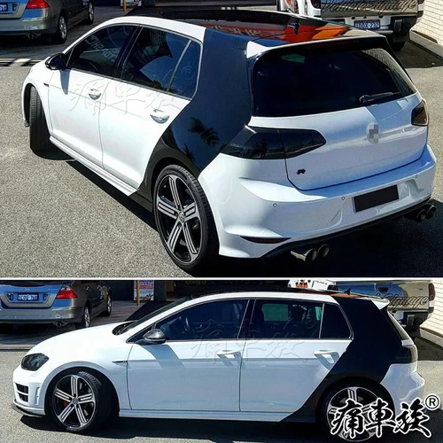 Автомобильные наклейки для Volkswagen Golf GOLF 7 Потяните цветок внешний вид украшения модифицированные наклейки для автомобилей - Название цвета: A