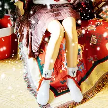 3 пары рождественских теплых носков-тапочек; бархатные Чулочные изделия кораллового цвета в подарочной упаковке