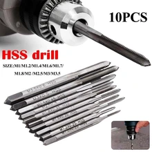 Free shipping 10pcs/set Hand Tools Tap Thread Wire Tapping/Threading/Taps/Attack M1 M1.2 M1.4 M1.6 M1.7 M1.8 M2 M 2.5 M 3 M3.5 taps banya hardware tools hand tapping wrench banya cutter hand 40pcs