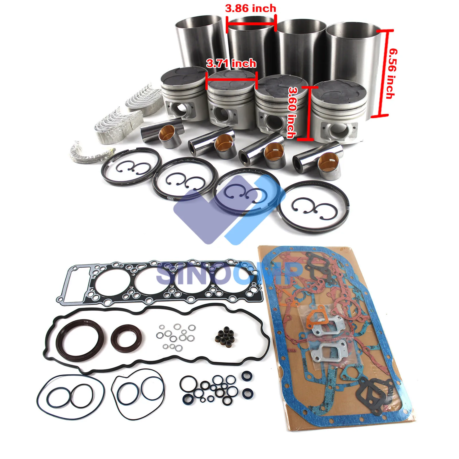 4M40 4M40D 4M40T 4M40TD Engine Overhaul Rebuild Kit fit for 307B Sumitomo SH60 SH60-2 Excavator excavator engine spare parts sumitomo khr3077 ignition start switch