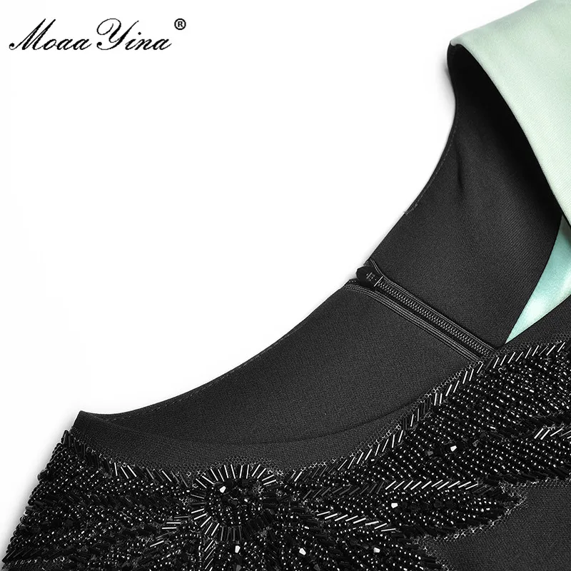 MoaaYina Fashion Designer dress Spring Autumn