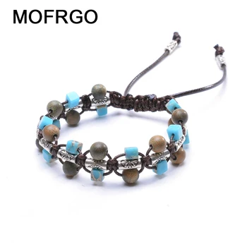

Boho Beaded Woven Bracelets for Women Men Turquoise Braided Bracelets Handmade Friendship Bracelet Beach Jewelry Dropshipping