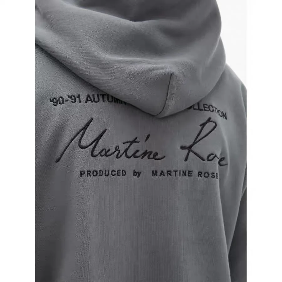 3 Martine Rose толстовки для мужчин и женщин осень зима Martine розовые толстовки с капюшоном на завязках карманы ребристые планки пуловеры - Цвет: 3