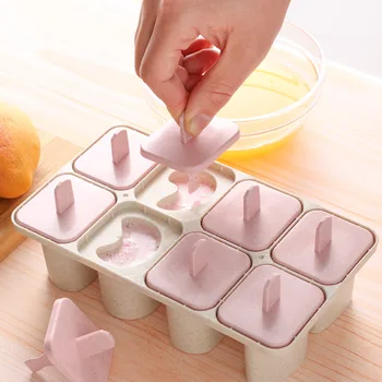 

Ice Cream Tool Popsicle Mold Kids Homemade Ice Cream Containers Holder DIY Frozen Pop Molds With Popsicle Sticks