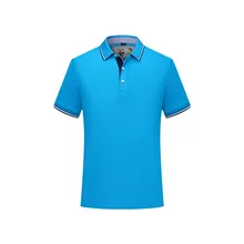 Высококачественный контрастный цвет белый край половина кардиган шелк и хлопок рубашка поло настраиваемый-Спортивная Пара Одежда повседневные топы