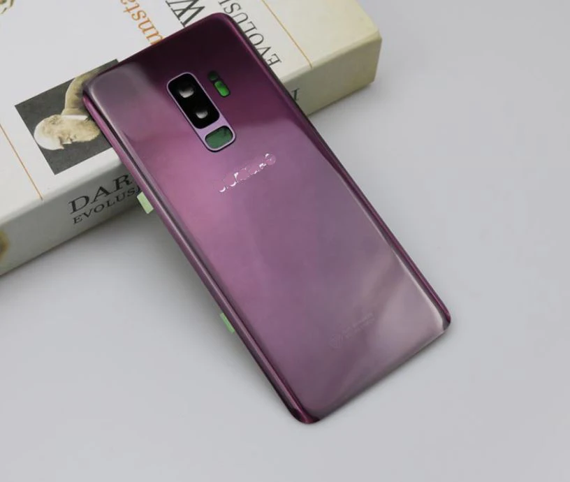 10 шт. для Sannsung Ga1axy S9 Plus S9+ G965 G965F G965FD G960 задняя крышка батарейного отсека Корпус Замена камеры стеклянная рамка объектива