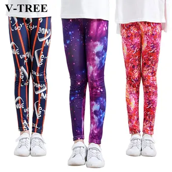 

Girls Leggings 4-11years Teenager Leggins Print Children Pants Skinny Kids Trousers Elastic Girl Leggings Toddler Clothing