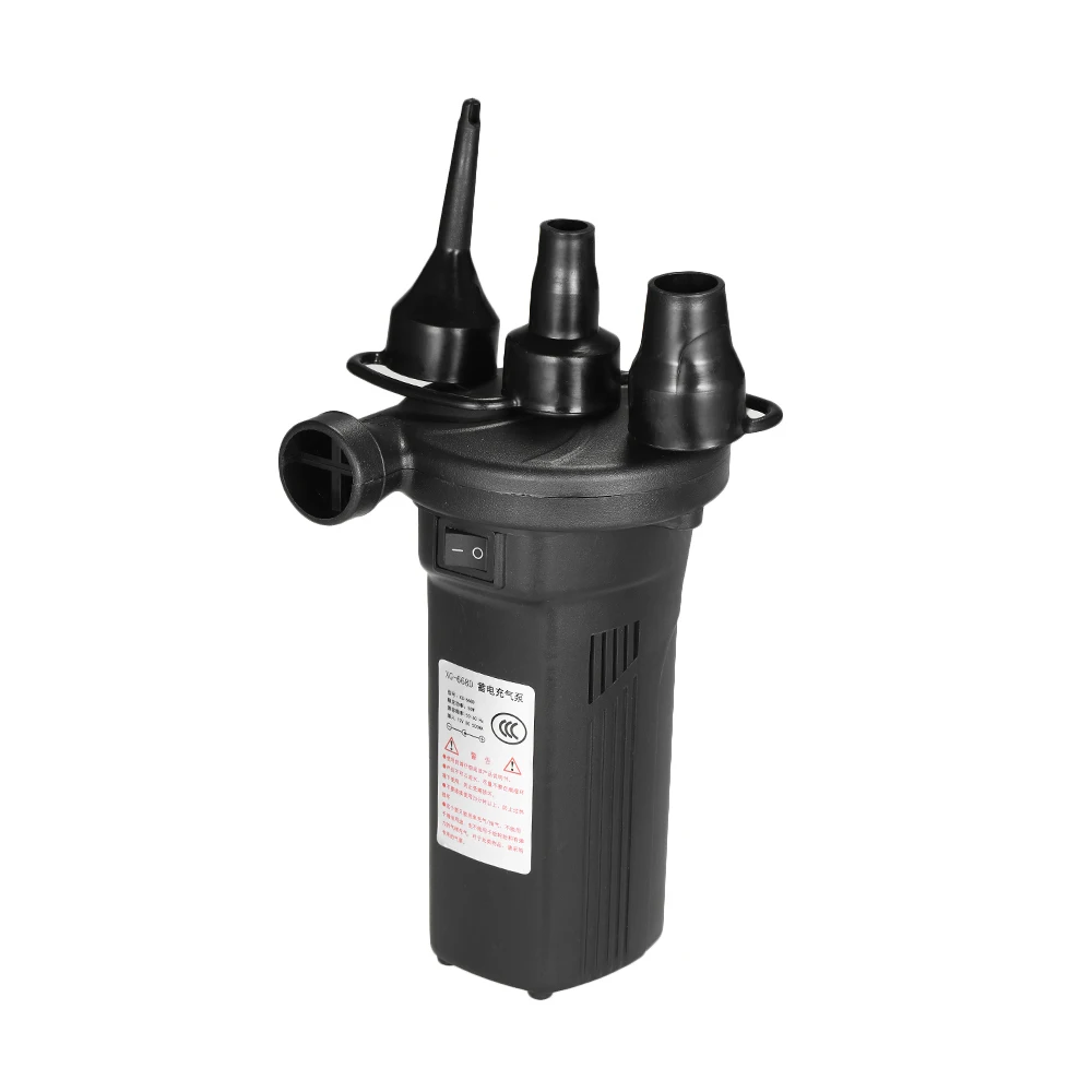KKMOON AC 100-240 V/DC 12V перезаряжаемый электрический воздушный насос портативный насос для надувного матраса быстрозаполняющий Дефлятор с насадками
