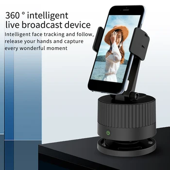 

Desktop 360 Degree Rotation Blogger Hands Free Smart Live Broadcast Photography Gimbal Stabilizer Home Auto Face Tracking