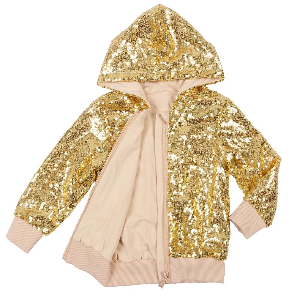 Блестящая кофта с единорогом для маленьких девочек, Радужное рождественское пальто, одежда для малышей, винная куртка, Детская блестящая куртка, подарок на день рождения, год