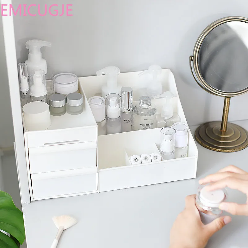 

Container Mobile Phone Large Capacity Cosmetic Storage Box Drawer Makeup Organizer Dressing Table Skin Care Rack House