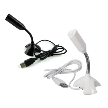 

USB Microphone Web Flexible Noise Canceling Mic For Mac PC Computer Laptop Stand