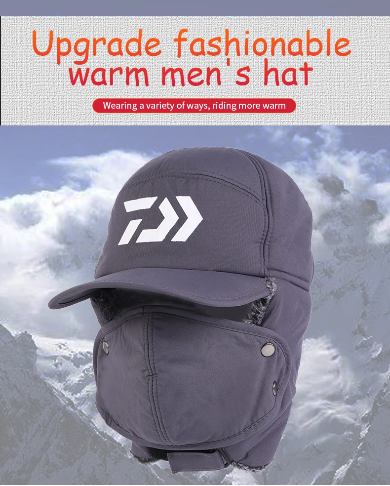 Daiwa Fishing Winter Thermal Hats Men 
