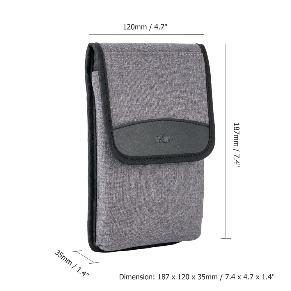 Bolsa de Viagem Bolsa para Telefone Cartão de Crédito Cartão de Identificação com Ombro Kiwifotos Durável Poliéster Inteligente Passaporte ou Cinto Acessórios Case - Image 6