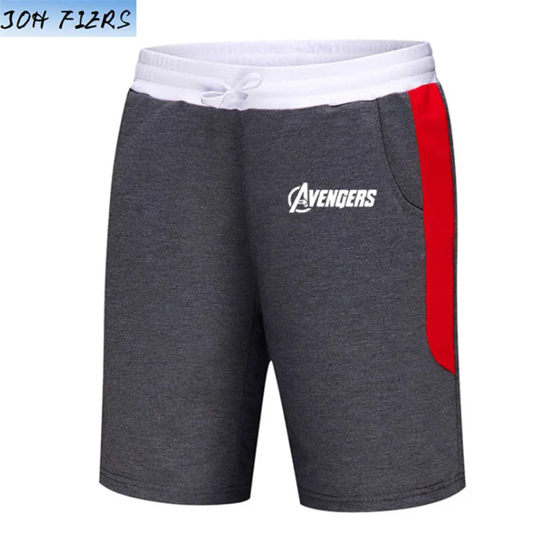 dark grey1 Marvel 4 спортивные штаны Мужская одежда для фитнеса Повседневные Шорты хлопковые модные шорты для фитнеса летние мужские пляжные шорты - Цвет: dark grey1