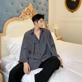 

2020 Spring And Autumn New Original Personality Temperament Relief Pattern Long-sleeved Shirt Fashion Casual Jacket Coat M-XL