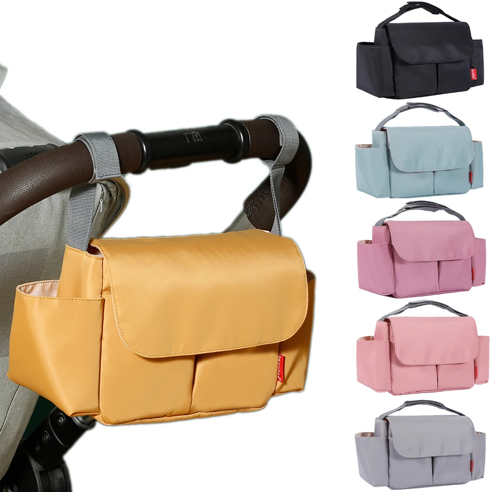 Органайзер для детской коляски, водонепроницаемая вместительная сумка на липучке для подгузников, аксессуары для путешествий