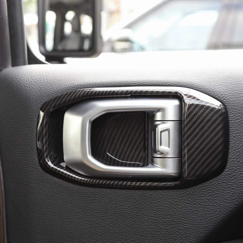 Внутренние молдинги для Jeep Wrangler JL, автомобильные дверные ручки, декоративные крышки, наклейки для Jeep Wrangler, аксессуары