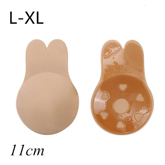 BeigeLXL1Pair Женская Грудь лепестки Лифт невидимая накладка на сосок лепесток клей без бретелек спинки палка на бюстгальтере силиконовые наклейки на грудь - Цвет: BeigeLXL1Pair