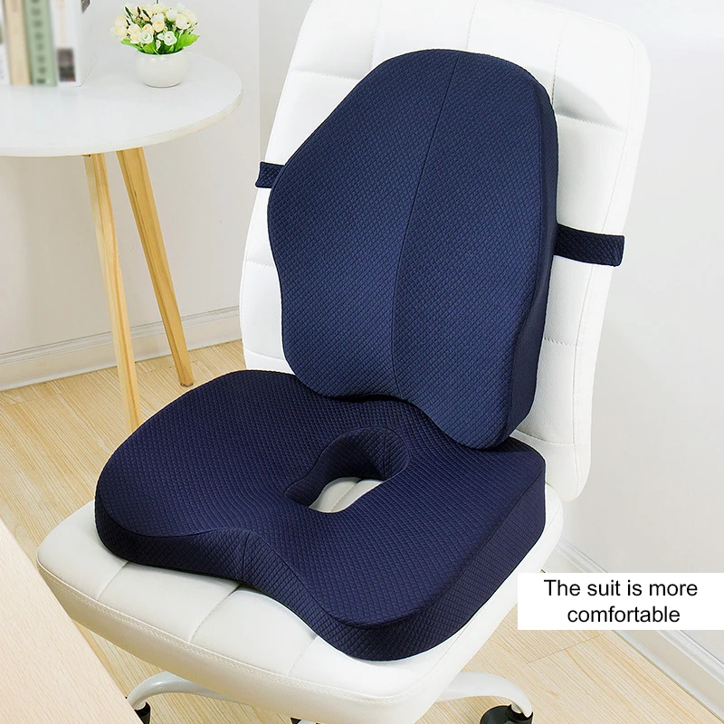 Office Chair Cushion Pillow With Back Buckle Cushion Waist Cushion High Elastic Strap Office chair cushion