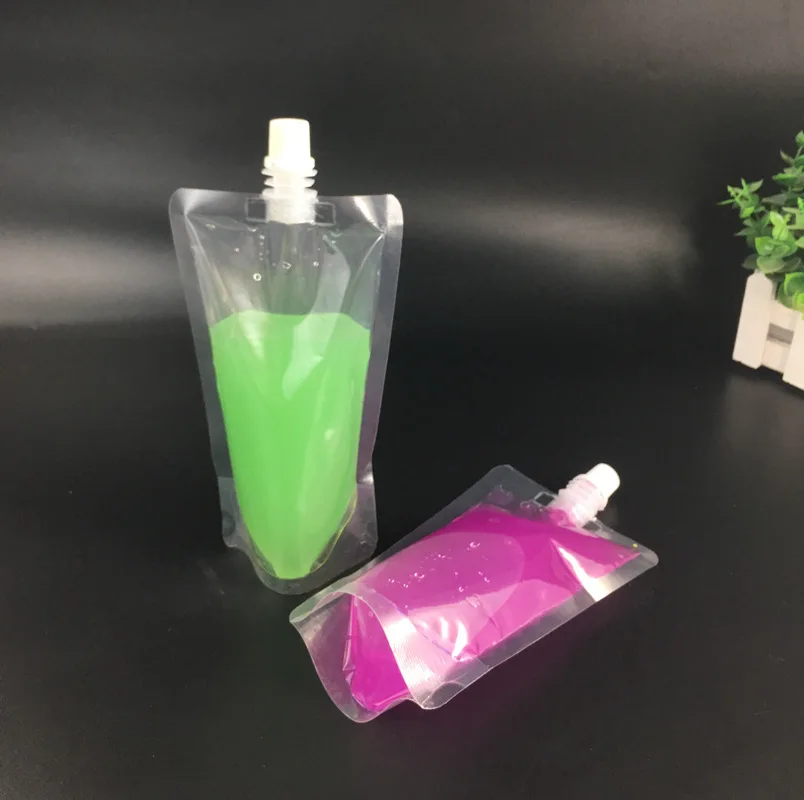 

Stand-up Plastic Drinkware Packaging Bag Spout Pouch for Juice Milk Coffee Beverage Liquid Packing bag Drink Pouch
