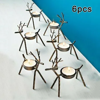 

6pcs Candle Holders Tealights Xmas Home Decor Gift 14*13.5cm High quality