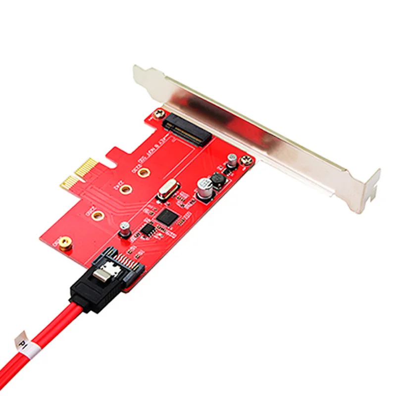 

CYDZ M.2 NGFF B/M-key SATA SSD to PCI-E Express 3.0 x4 Adapter ASM1061 Chipset with Bracket