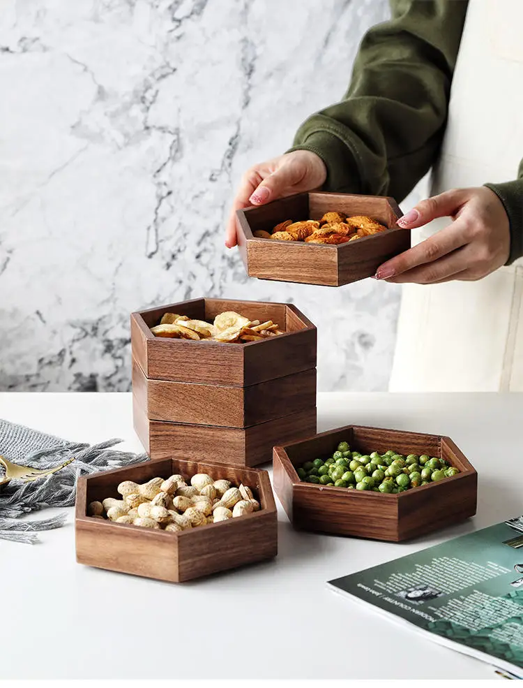 Креативная цельная деревянная коробка для фруктов, конфет, снэк-лоток, Современная гостиная, для хранения ювелирных изделий, сушеная тарелка для фруктов, европейская Бытовая