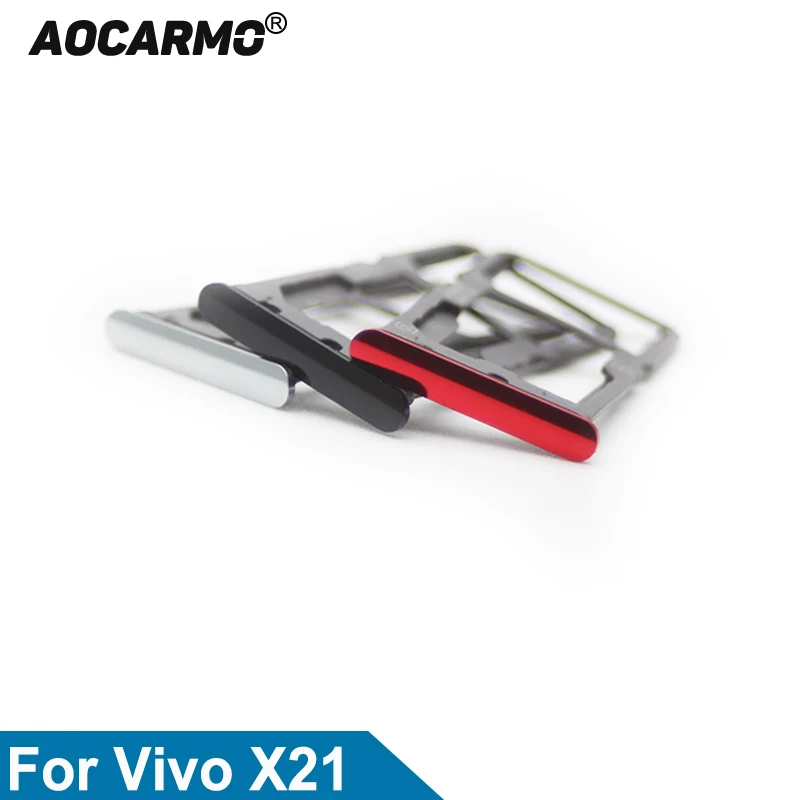 Aocarmo SD MicroSD держатель Nano Sim слот Слот для карты запасная часть Vivo X21/ X21A / X21UD A |