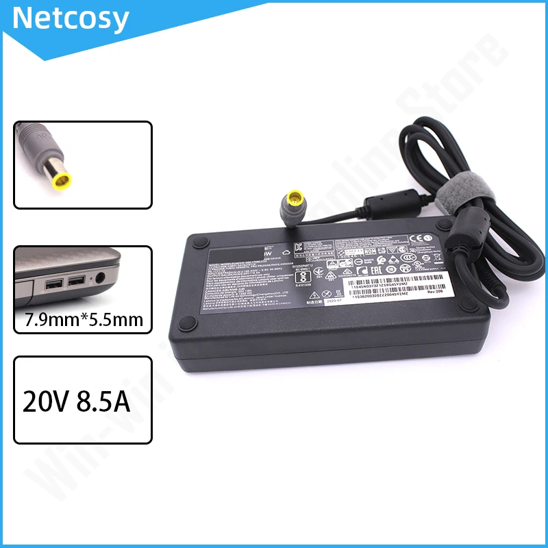 

20V 8.5A 170W 7.9*5.5mm Laptop AC Adapter Power Charger For Lenovo ThinkPad W520 W530 T520 45N0111 45N0112 45N0113 45N0115