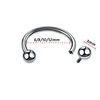 1Pc Surgical Steel Internally Thread  Ball Horseshoe Rings Piercing Ear Tragus Eyebrow Lip Ring Nose Hoop Septum Jewelry ► Photo 2/6